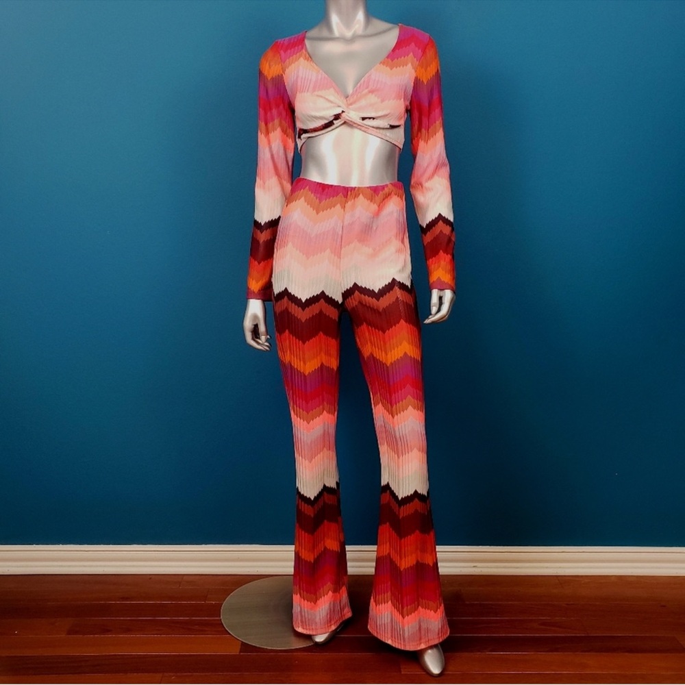ASOS Multicolor Chevron Knit Set - Picture 2 of 9